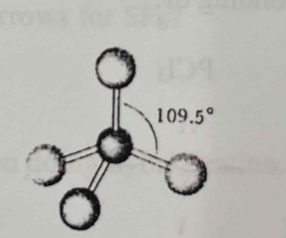 <p>Tetrahedron 109.5°</p>