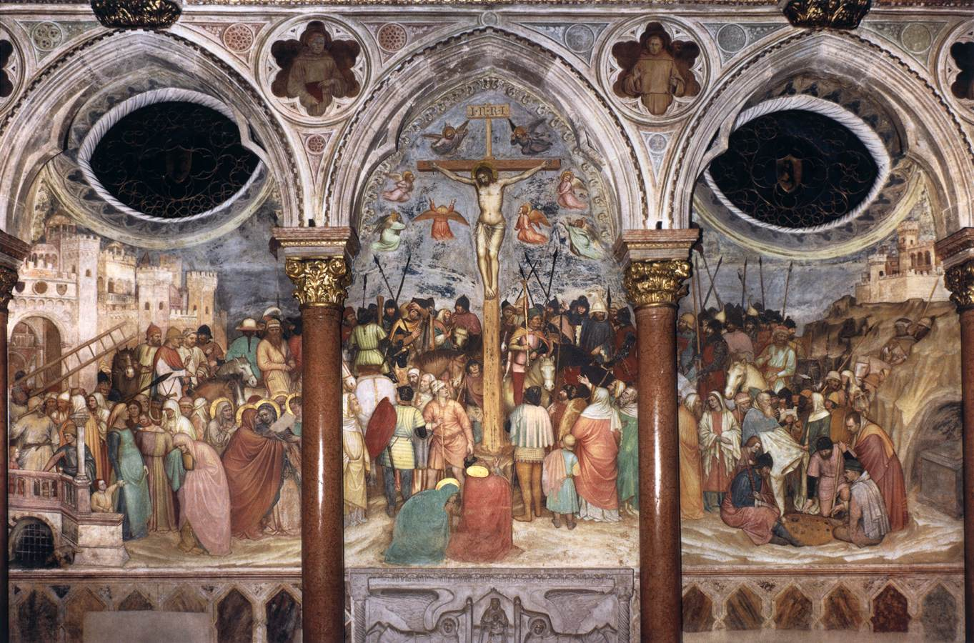 <p>Crucifixion (Oratory of St. George), St. George and the Princess</p>