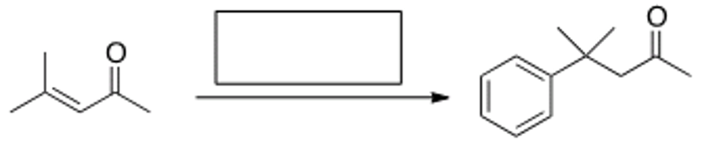 <p>Ph2CuLi then H2O</p>
