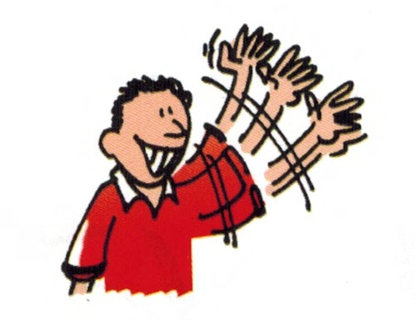 <p>vẫy tay tạm biệt</p>