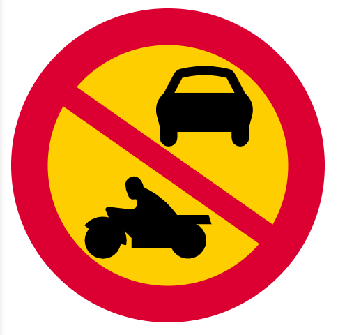 <p><span>Avser förbudet även moped klass II anges detta på en tilläggstavla.</span></p>