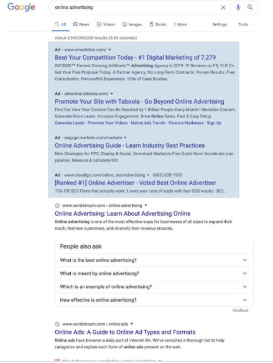 <p> When a user clicks on a link from a search site’s results page</p>
