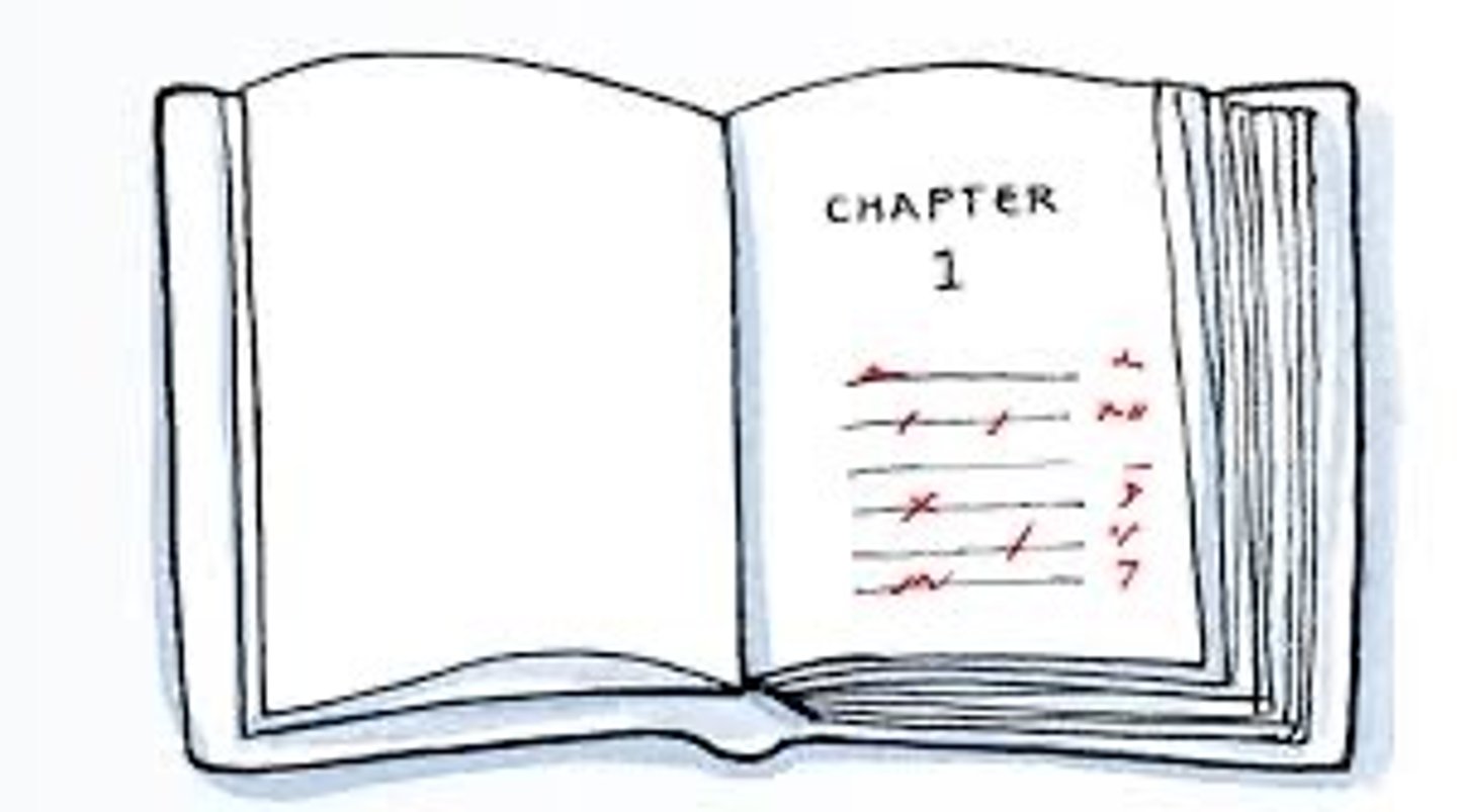 <p>lesson, chapter</p>