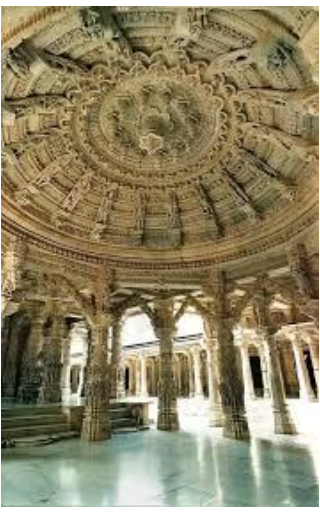 <p>A prime example of Jaina style architecture located in Mt. Abu.</p>