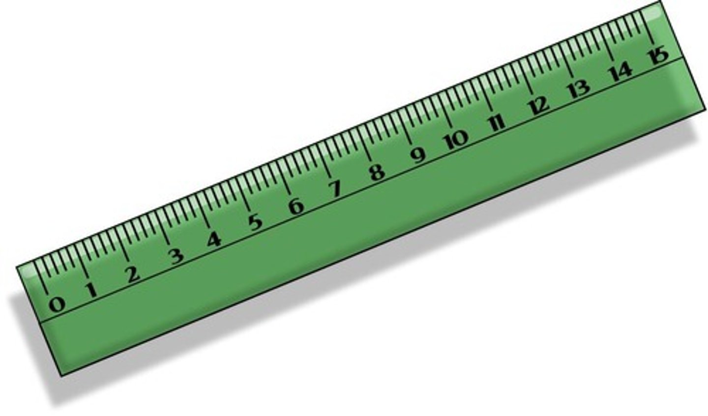 <p>ruler, straightedge</p>