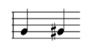 <p>smallest possible distance between two notes</p>