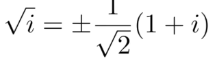 <p>setr x = a + bi and x = sqrt(i)</p>