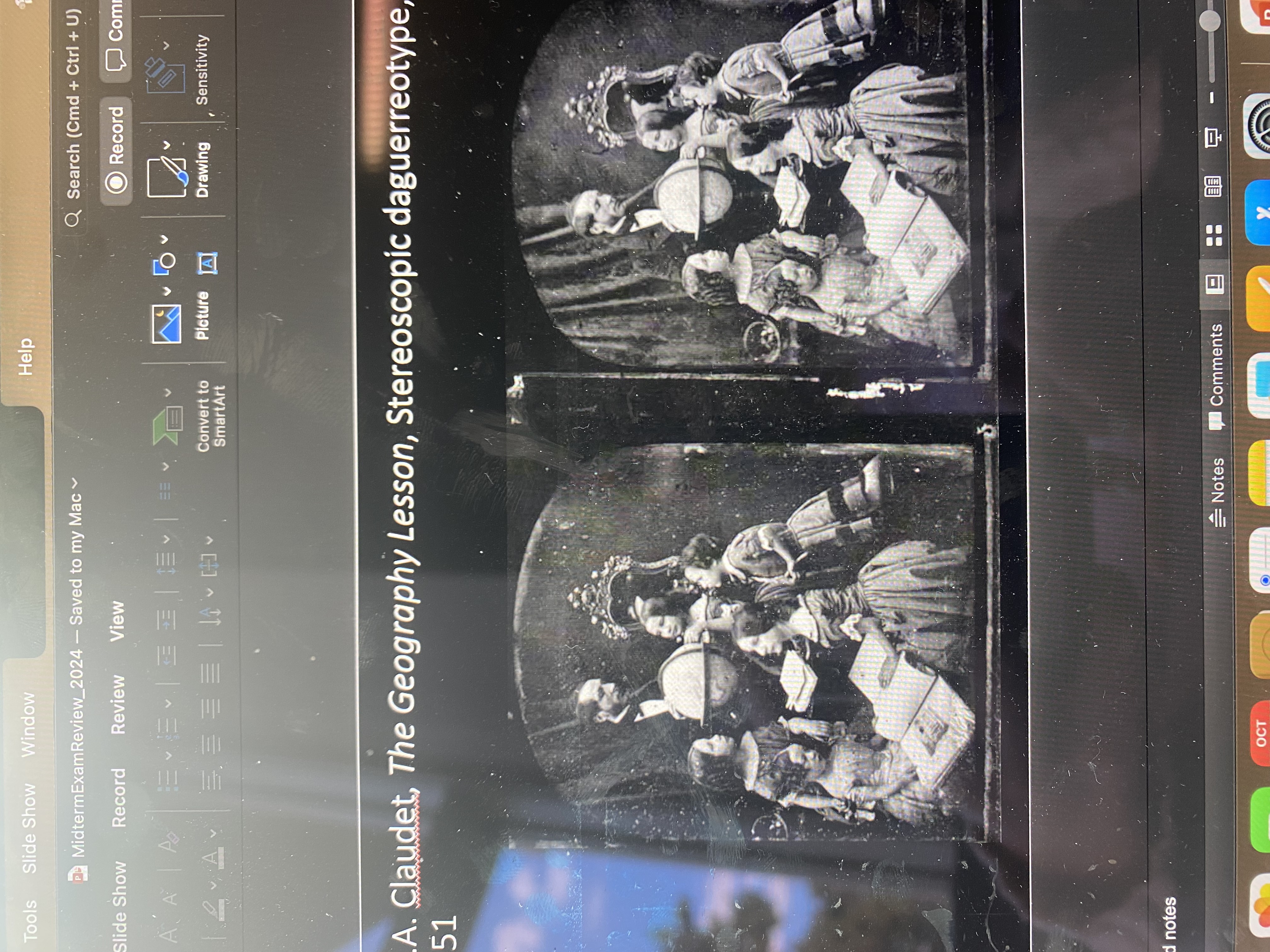 <p><span>J.F.A. Claudet, The Geography Lesson, Stereoscopic daguerreotype, 1851</span></p>