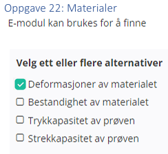 <p>Deformasjoner av materialet</p>