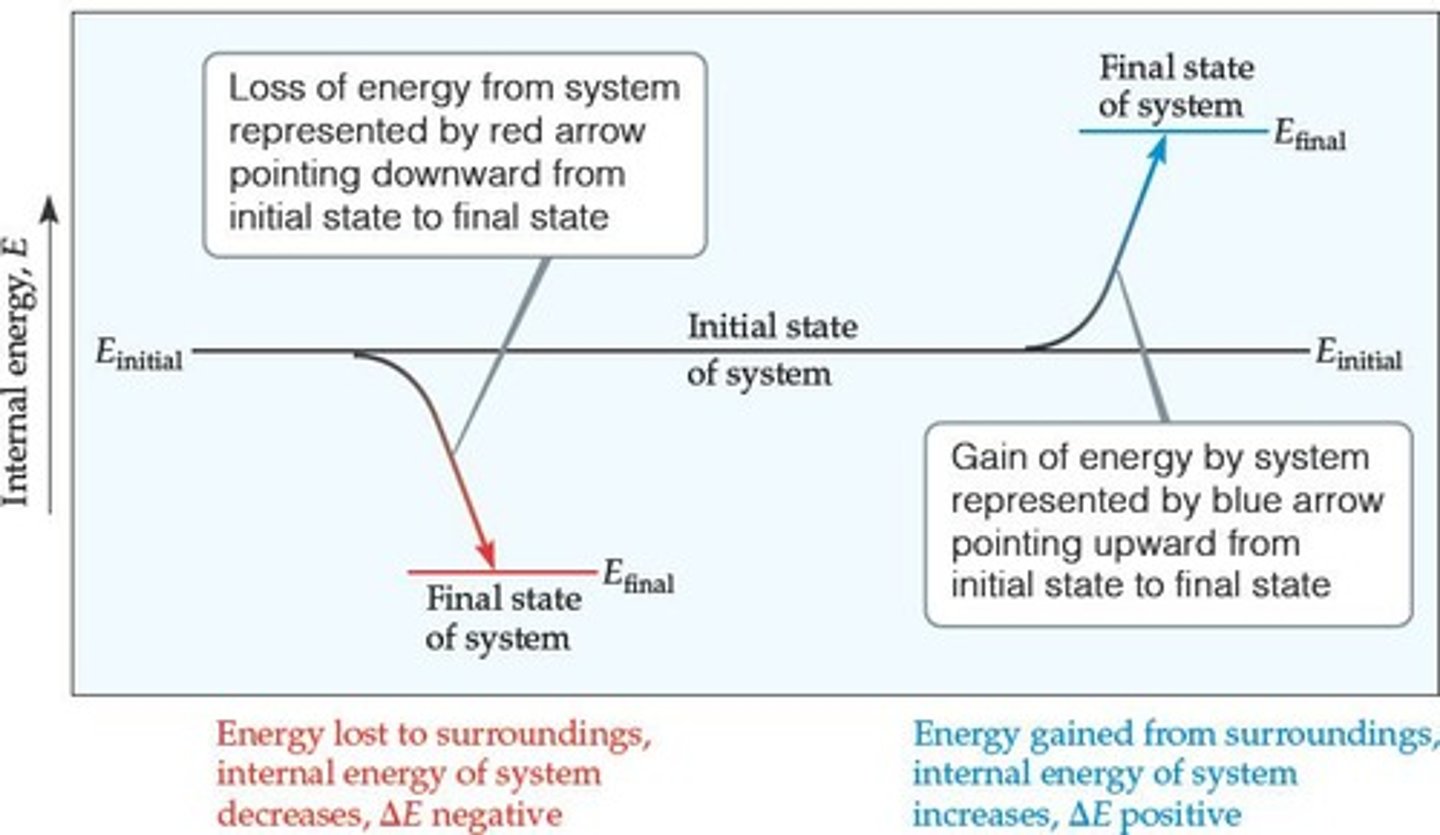 <p>The system gains energy from the surroundings.</p>