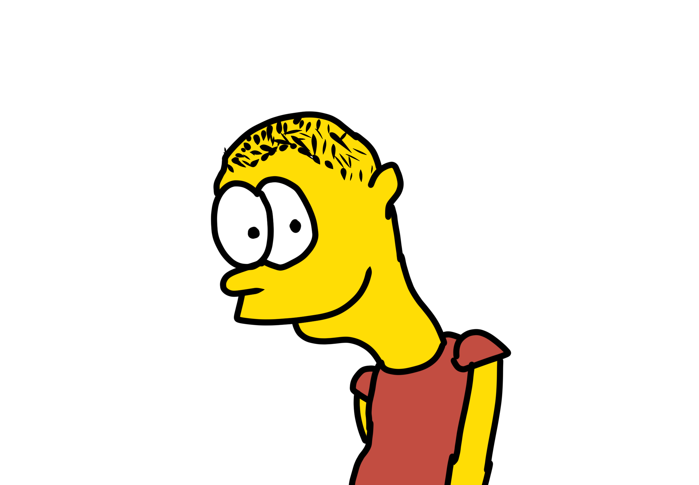 <p>Yo hice</p><p>Yo hice un dibujo que mi amigo es Bart Simpson</p>