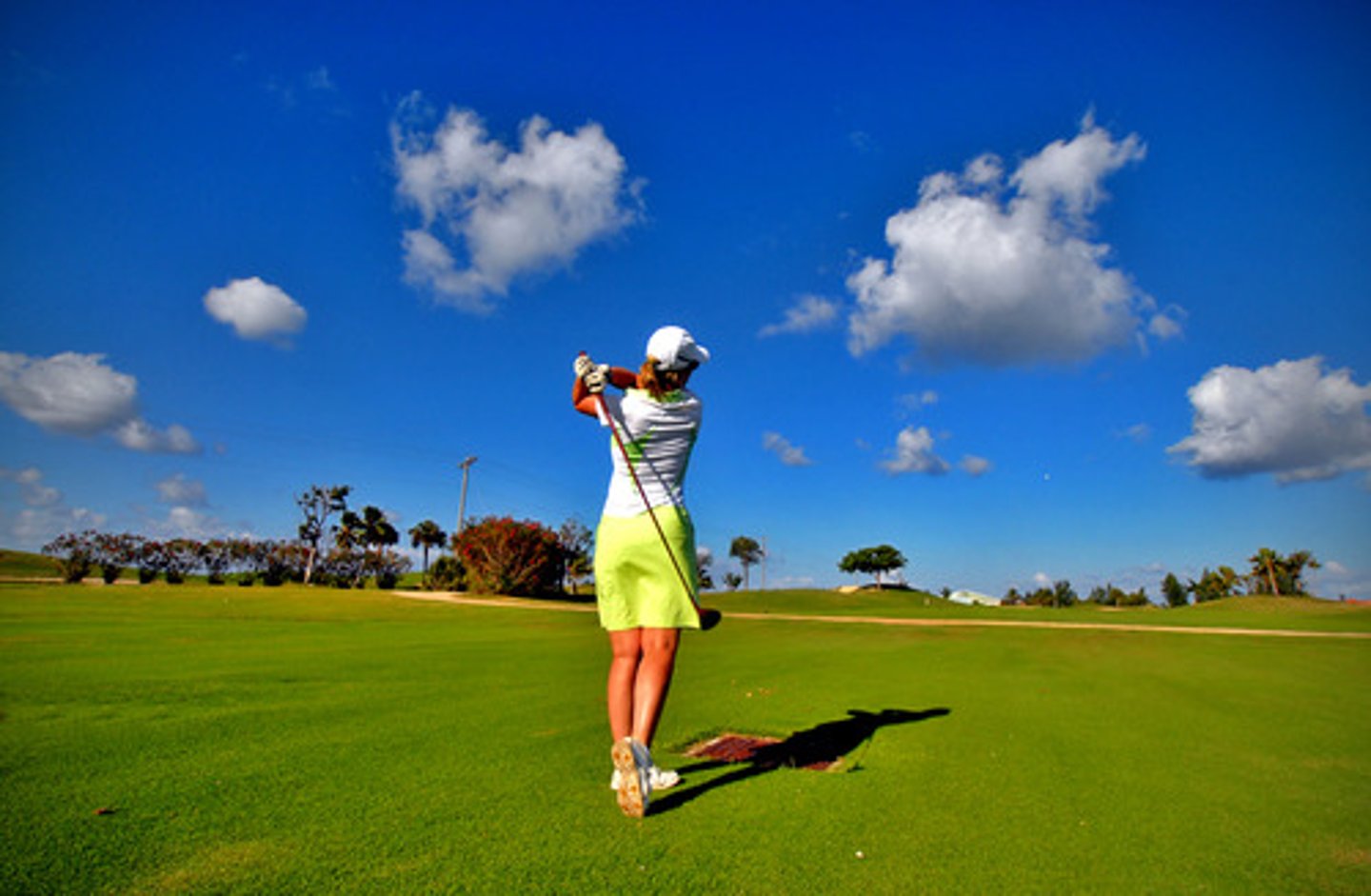 <p>to play golf</p>
