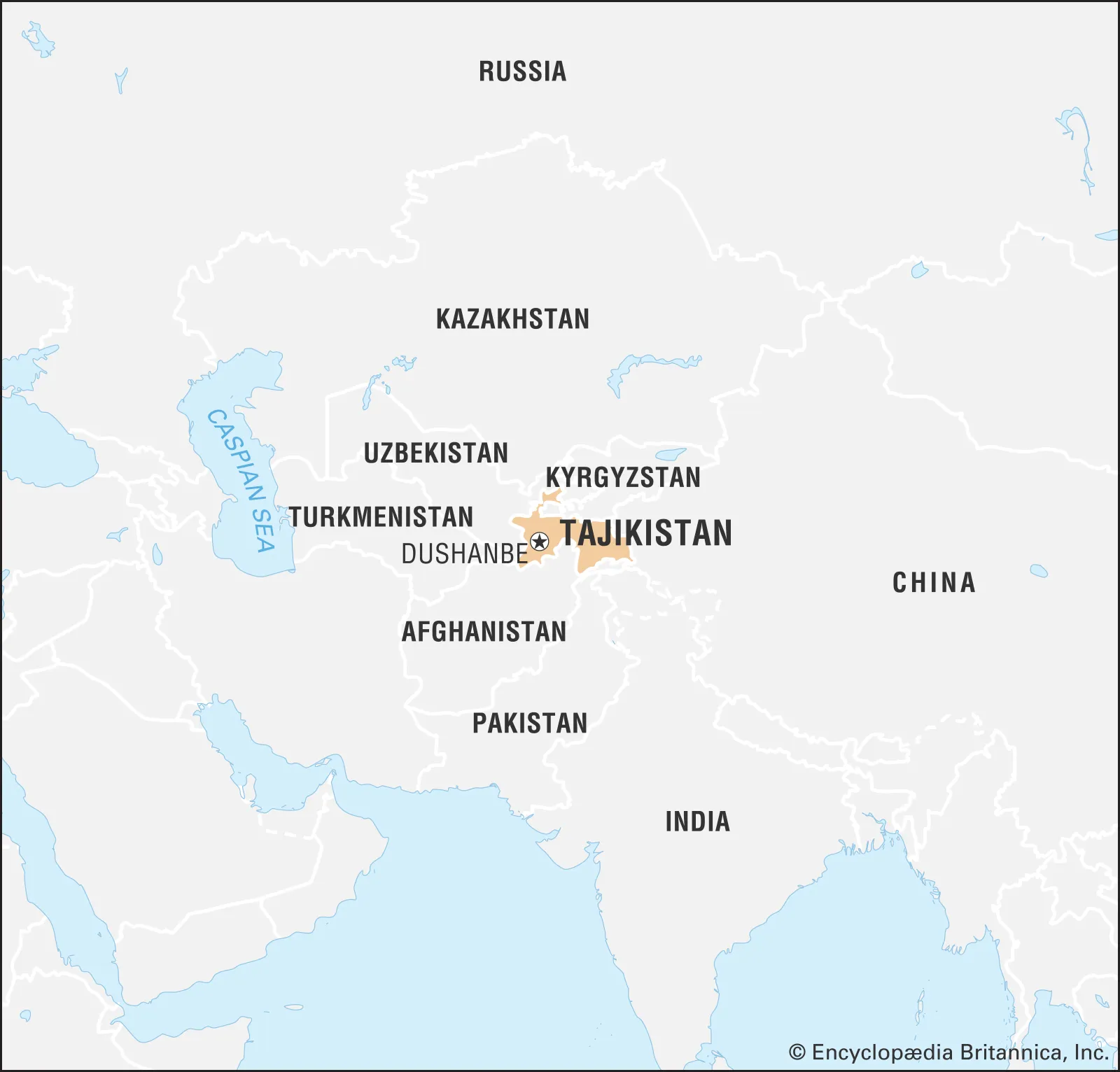 <p>Borders Kazakhstan and China</p>