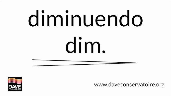 <p>What does <em>diminuendo</em> mean?</p>