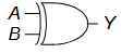 <p>Name of gate, when is Y = 1</p>