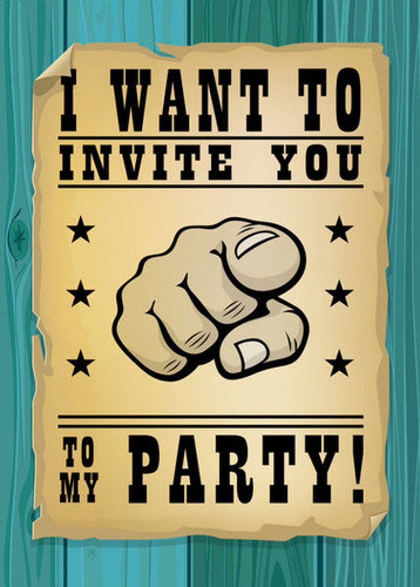 <p>to invite</p>