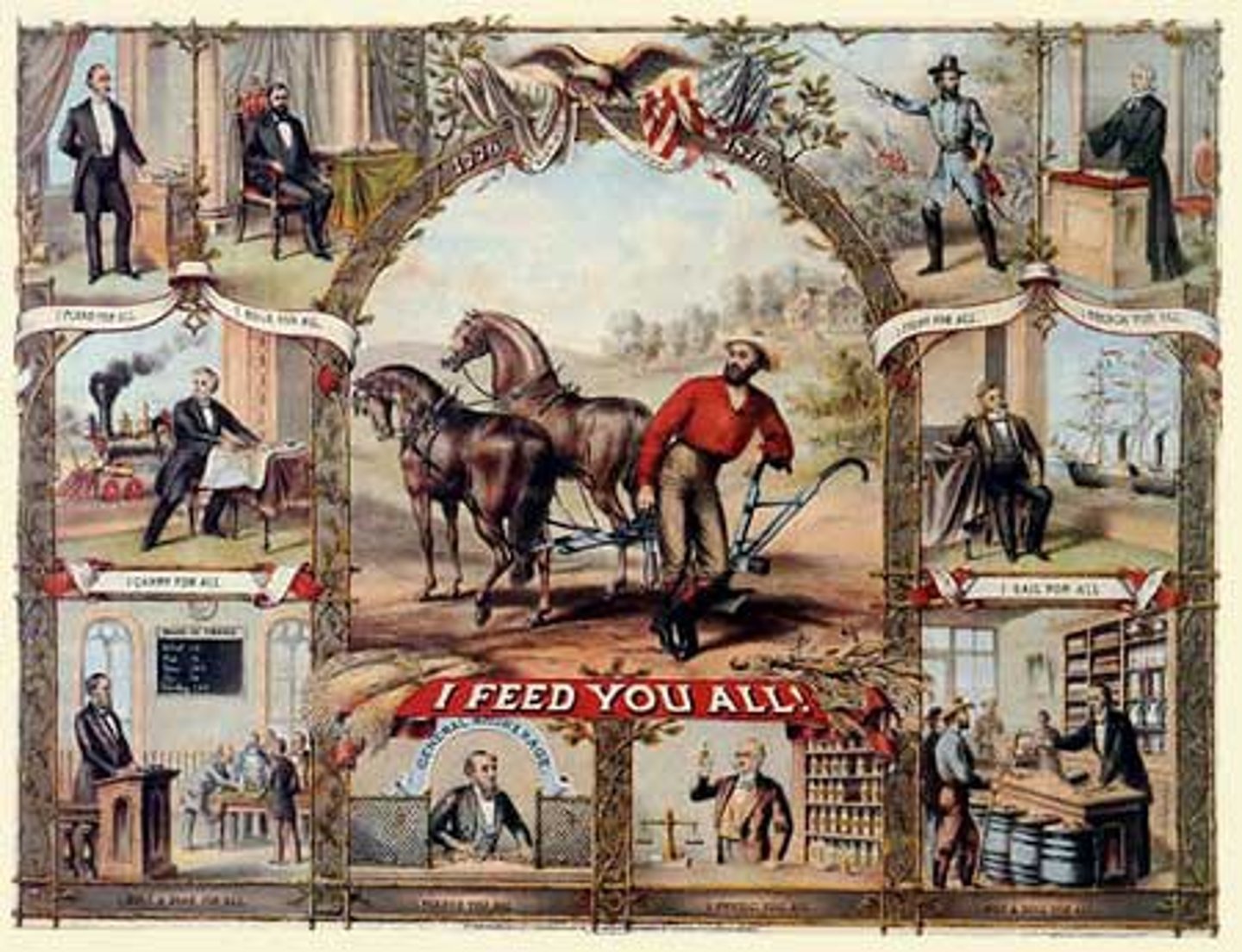 <p>Group formed to provide social and educational gatherings for isolated farm families. By 1870s, most of their time was spent fighting the railroads (misuse of government land grants, fixing prices, charging different customers different rates).</p>