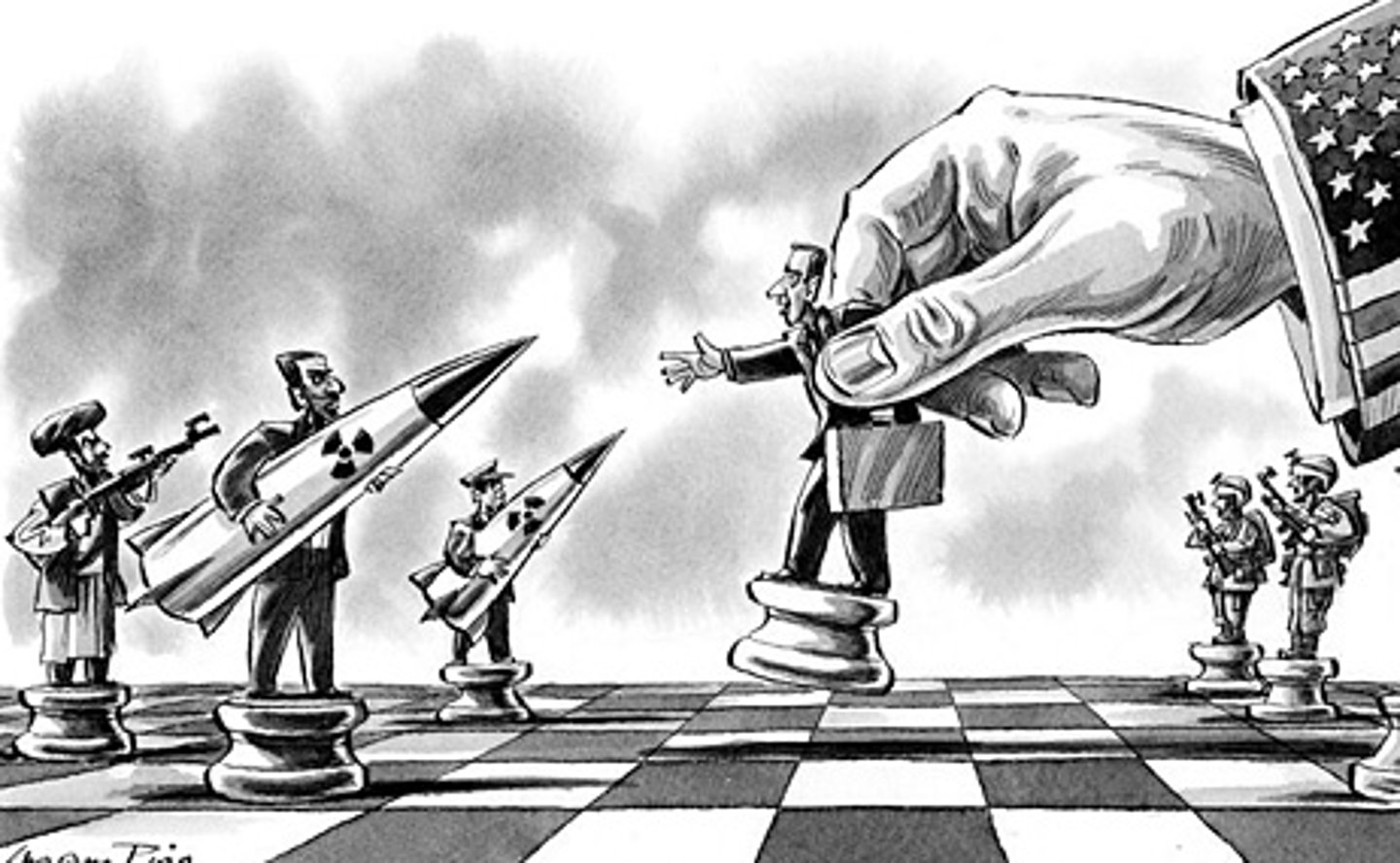 <p>A war that results when opposing powers use third parties as substitutes for fighting each other directly. While powers have sometimes used governments as proxies, violent non-state actors, mercenaries, or other third parties are more often employed. It is hoped that these groups can strike an opponent without leading to full-scale war.</p>