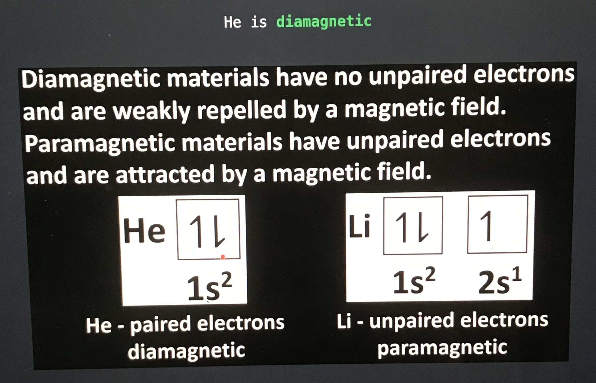 <p>diamagnetic </p>