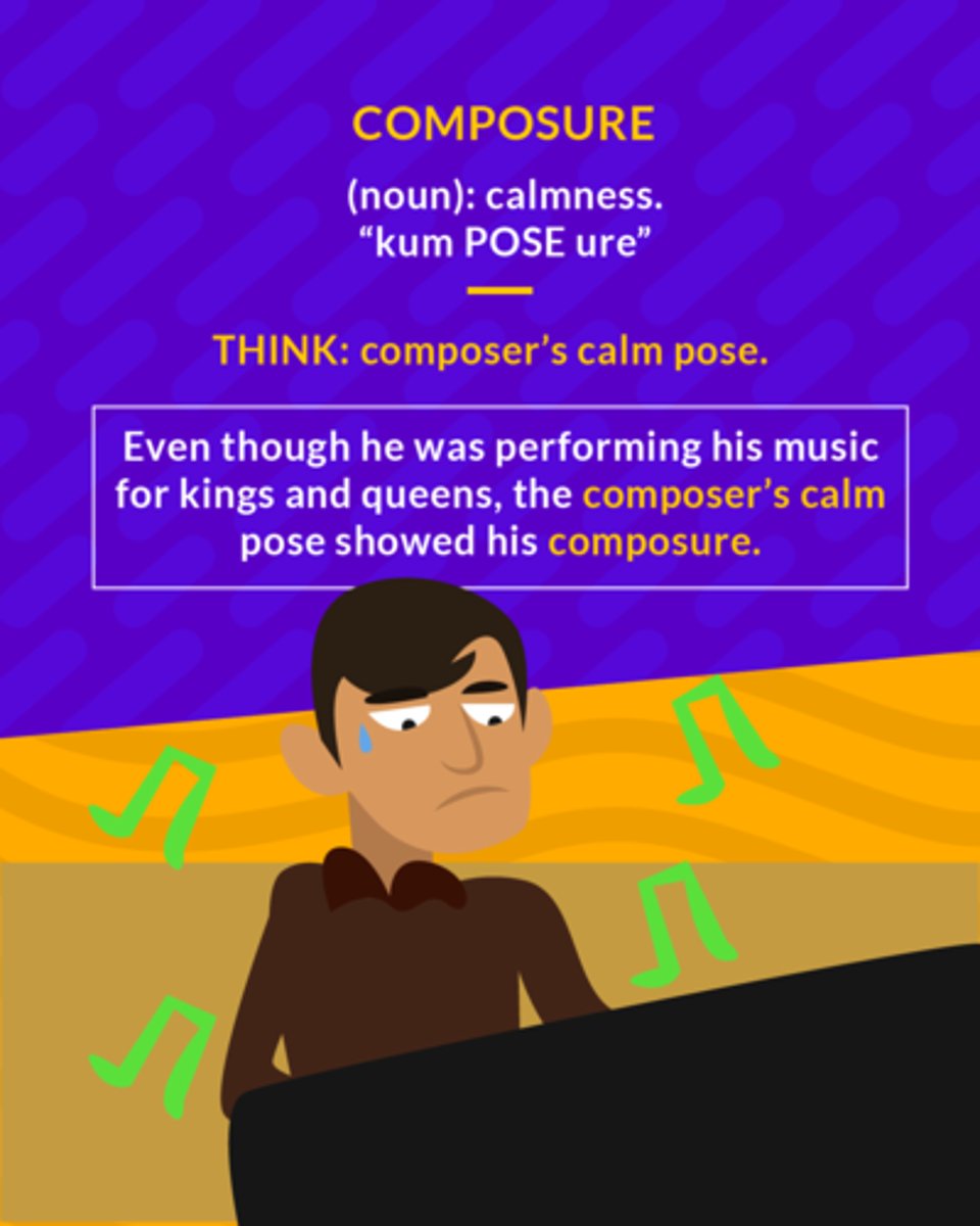 <p>(noun) calmness</p>