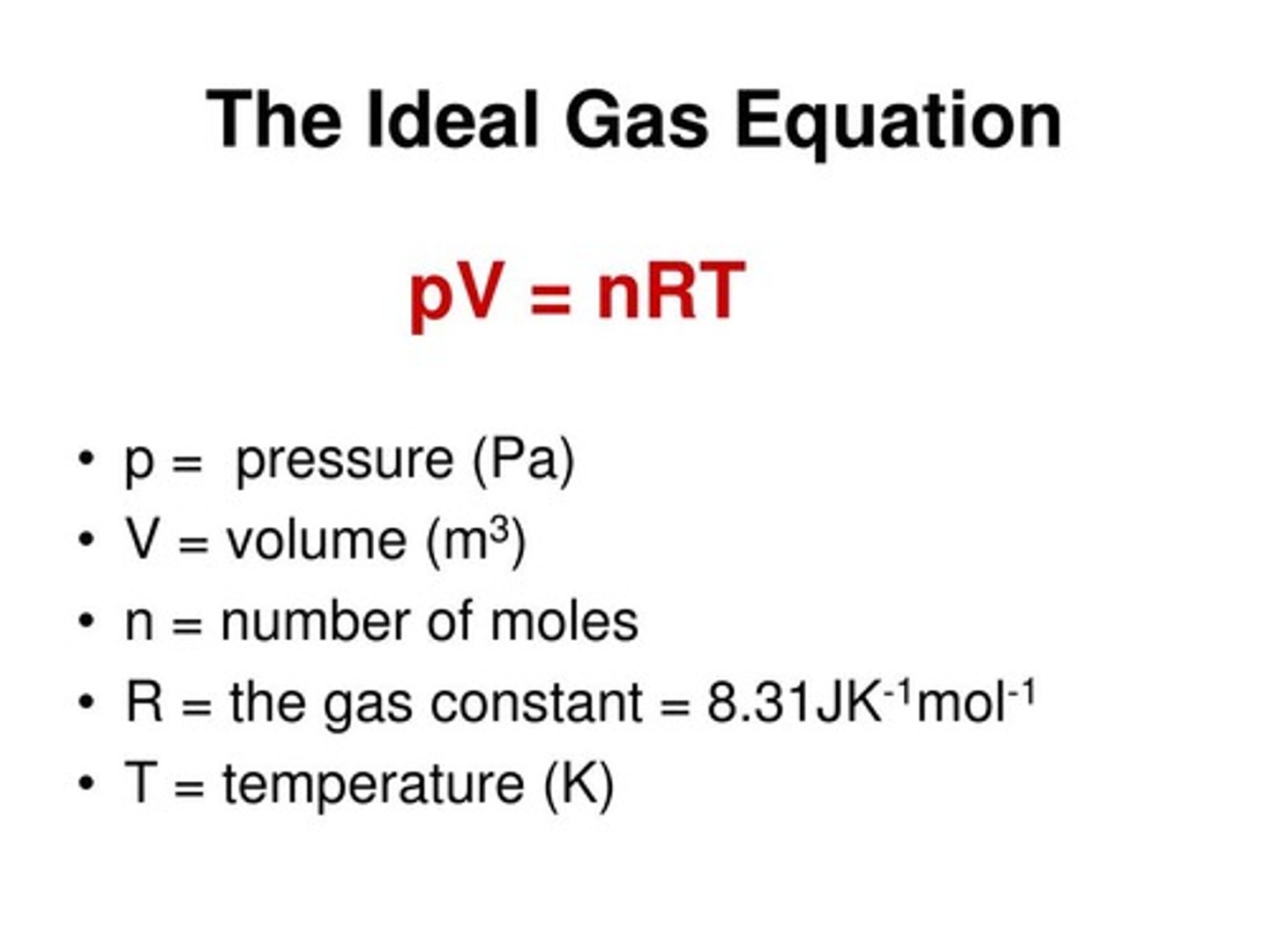 <p>At higher temperature, molecules will collide more often and faster with boundary walls, leading to higher pressure</p><p>T ∝ p, T ∝ V</p>