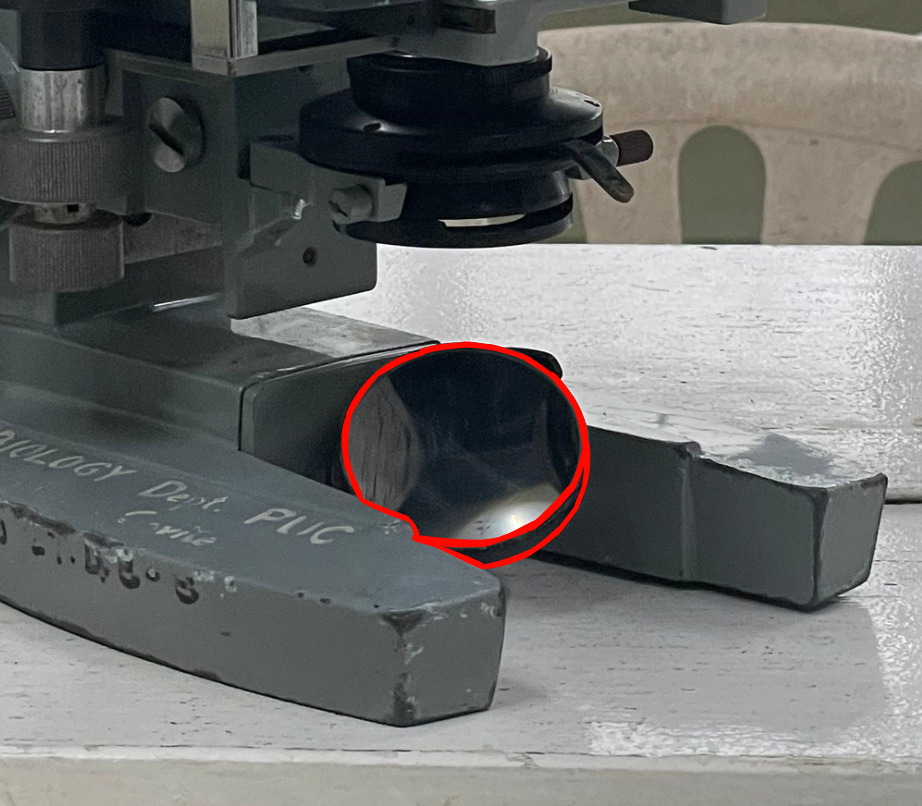 <p>Identify the microscope part</p>