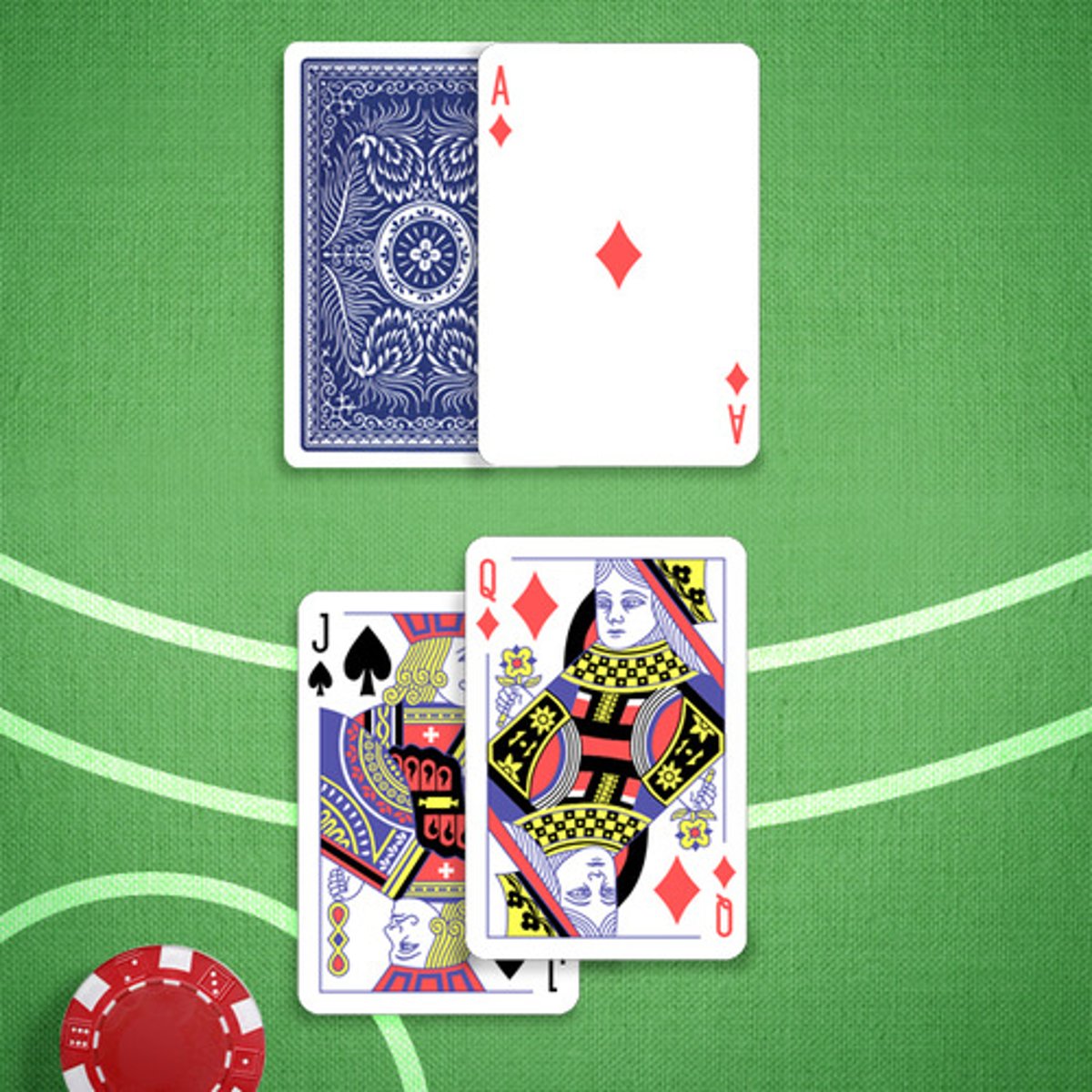 <p>You: 10,10</p><p>Dealer's Upcard: A</p>