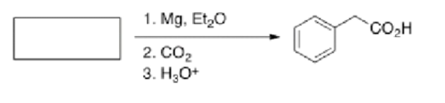 <p>What is the starting material int he reaction below?</p>