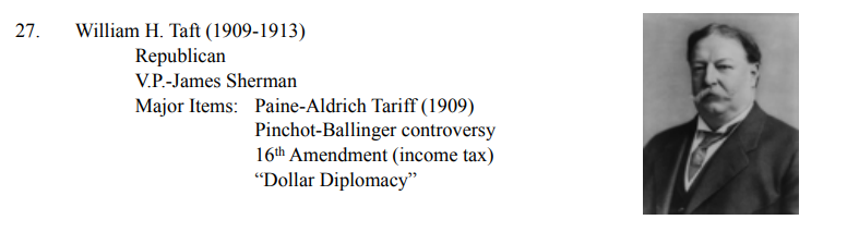 <p>GILDED AGE: 1877-1900</p><ul><li><p>Dollar Diplomacy (1909-1913): Taft's policy of using American economic influence to promote stability and access to markets in Latin America and East Asia.</p></li></ul>