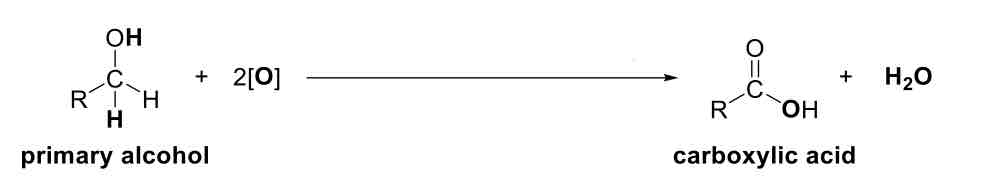 <p>Primary Alcohol to Carboxylic Acid</p>