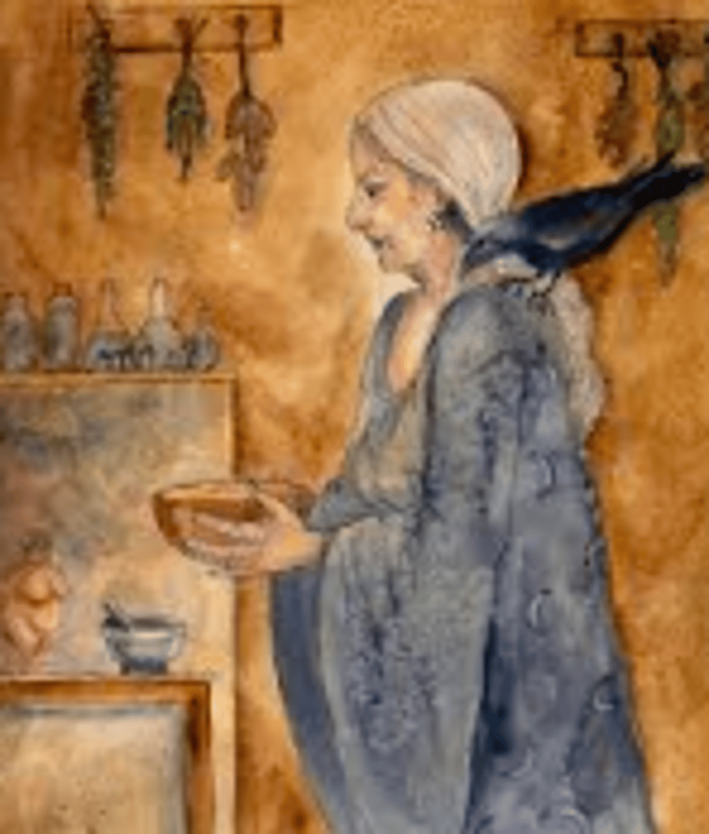 <p>Women in smaller communities who provided herbal remedies and treatments. Knowledge and recipes passed down in the community. Some treatments effective ie) Camomile tea and a lay down on lavender pillows for a headache. Others were not ie) heating up a tooth with toothache to make the evil burrowing worms leave</p>