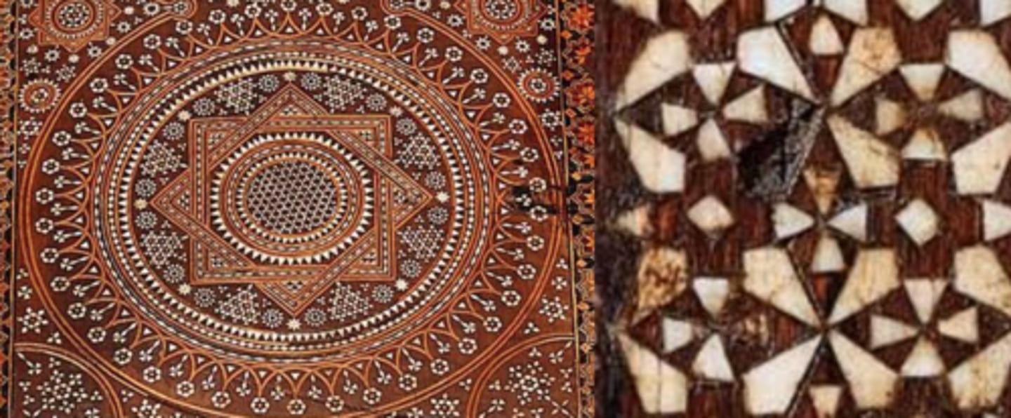 <p>A decorative inlay technique featuring ivory and bone</p>