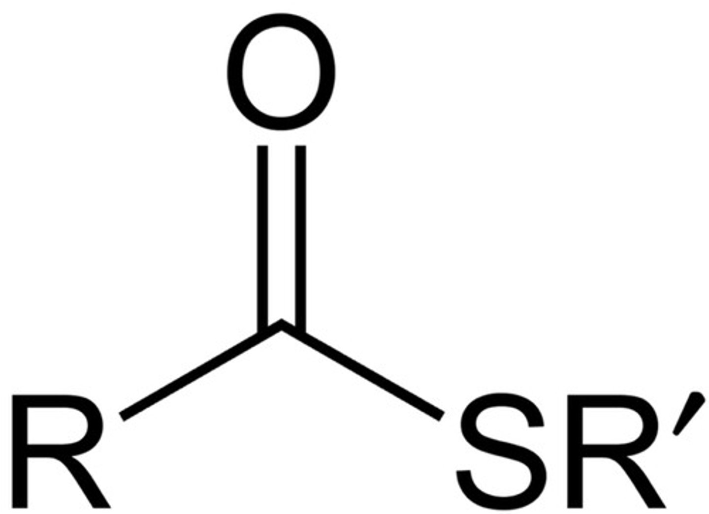 <p>R-C(=O)-S-R</p><p>like ester, but has S, not O</p><p>NON electrolyte</p>