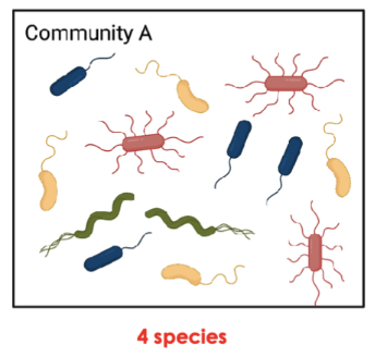 <p>(1) microbial diversities: richness</p>
