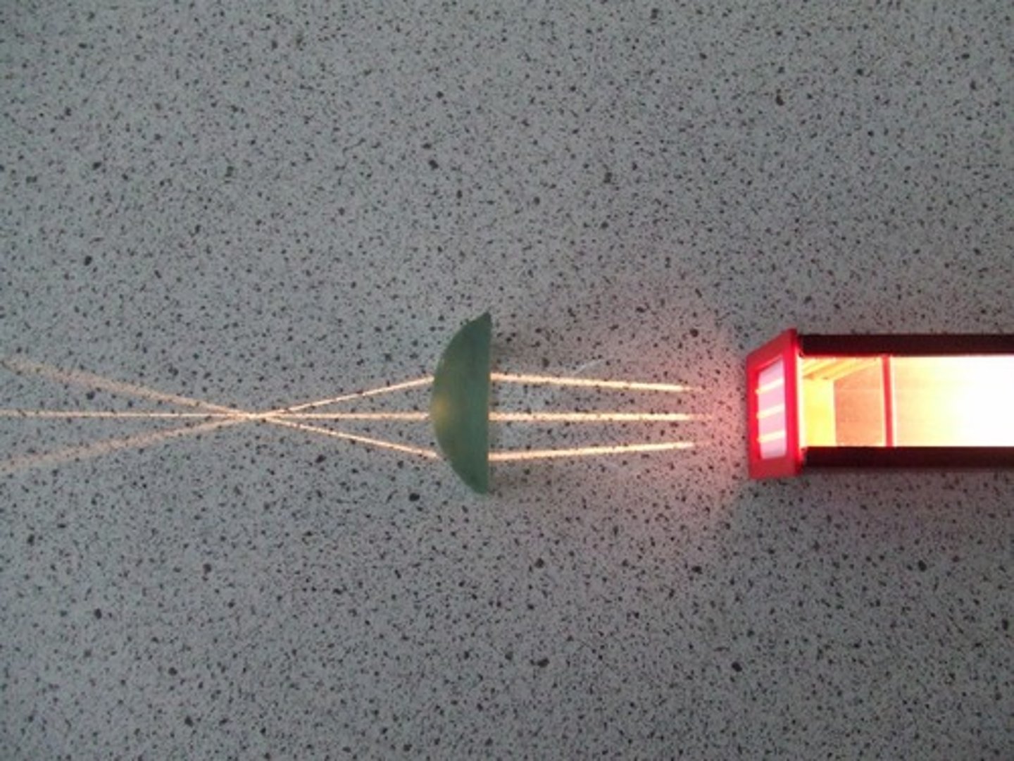 <p>refracts light, curved outward, converges light, If object is FAR:</p><p>the image appears small and upside-down; If object is CLOSE: image appears magnified and upright</p>