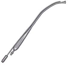 Suctions fluid, may also be used to suction secretions from oropharynx (Tonsil Suction)