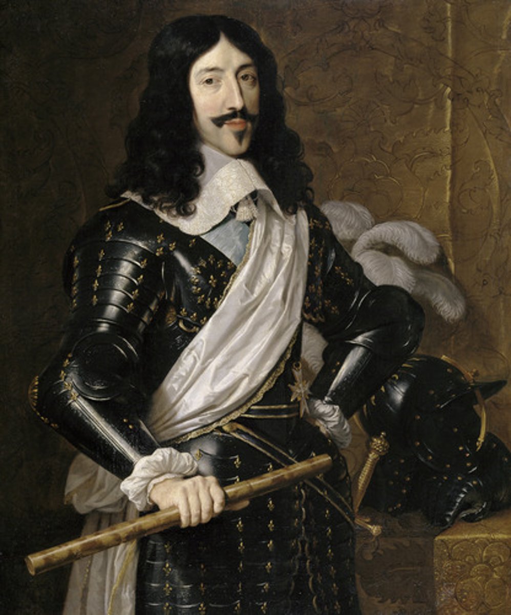 <p>King of France from 1610 to 1643 who relied heavily on the advice of Cardinal Richelieu to further strengthen the government ultimately leading to real absolutism.</p>