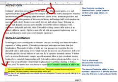 Notes at the bottom of a paper acknowledging sources or providing additional references or information