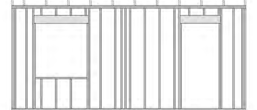 <p>Does this wall framing show the conventional / traditional practice or framing efficiency / advanced techniques?</p>