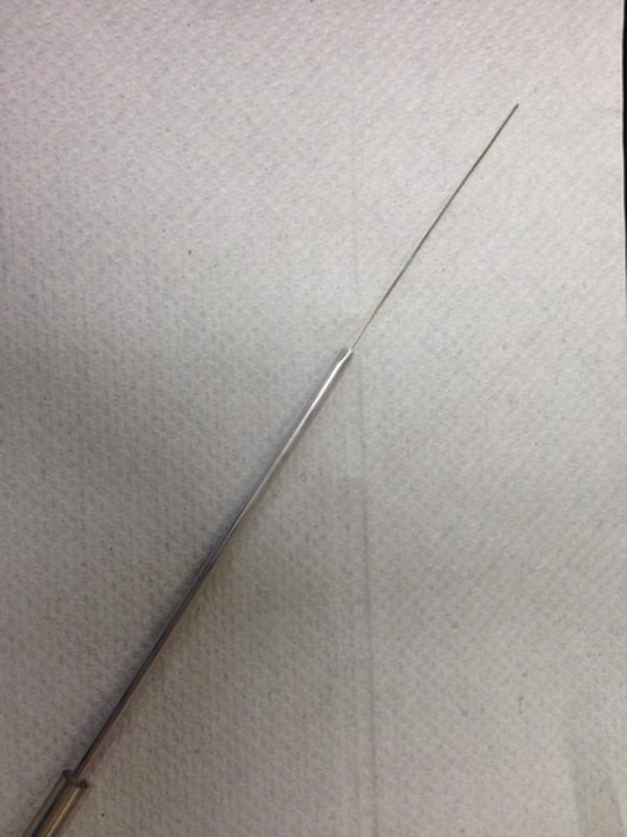 <p>Used to transfer a culture (by stabbing) to a semisolid medium like motility agar; used to inoculate a deep media</p>