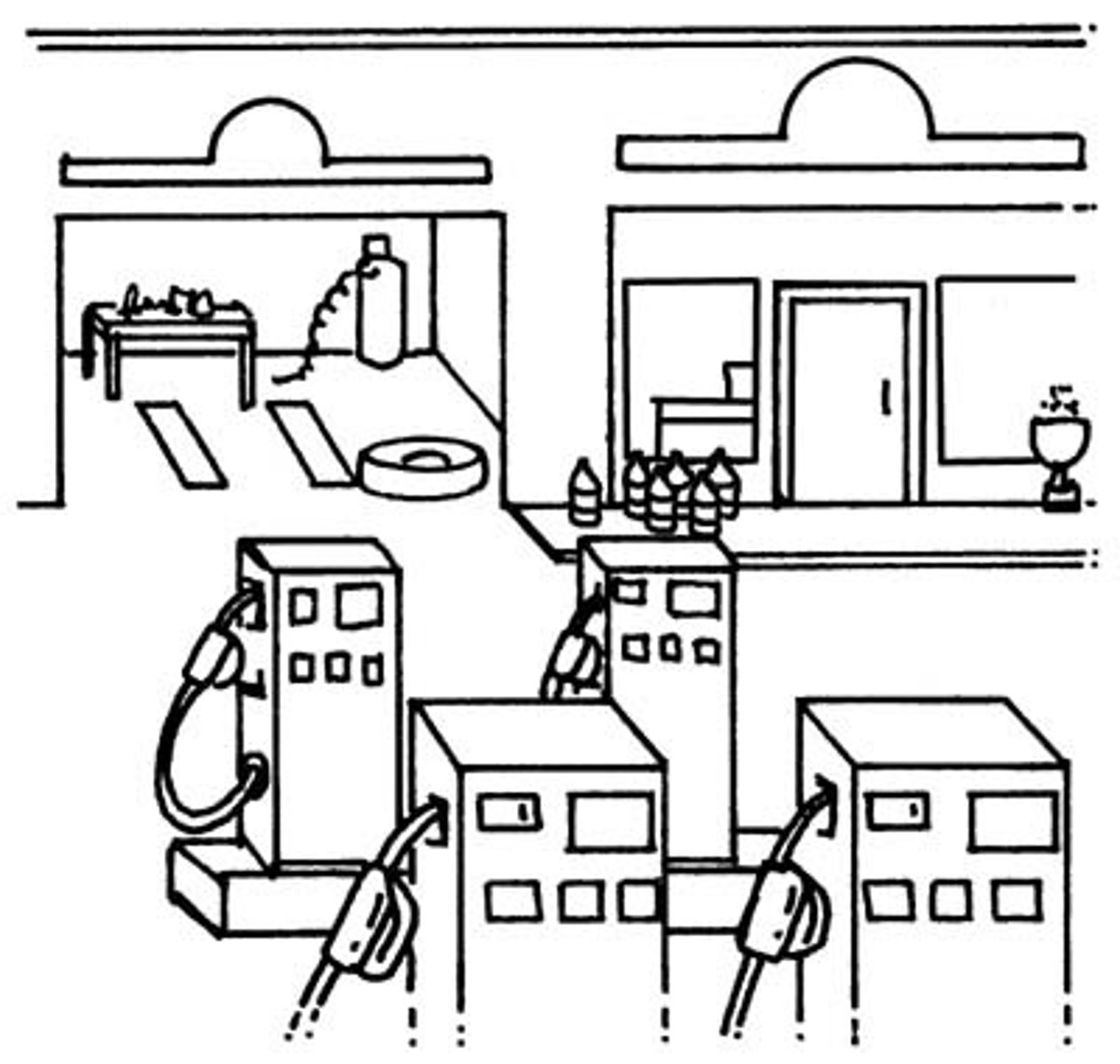 <p>service station</p>