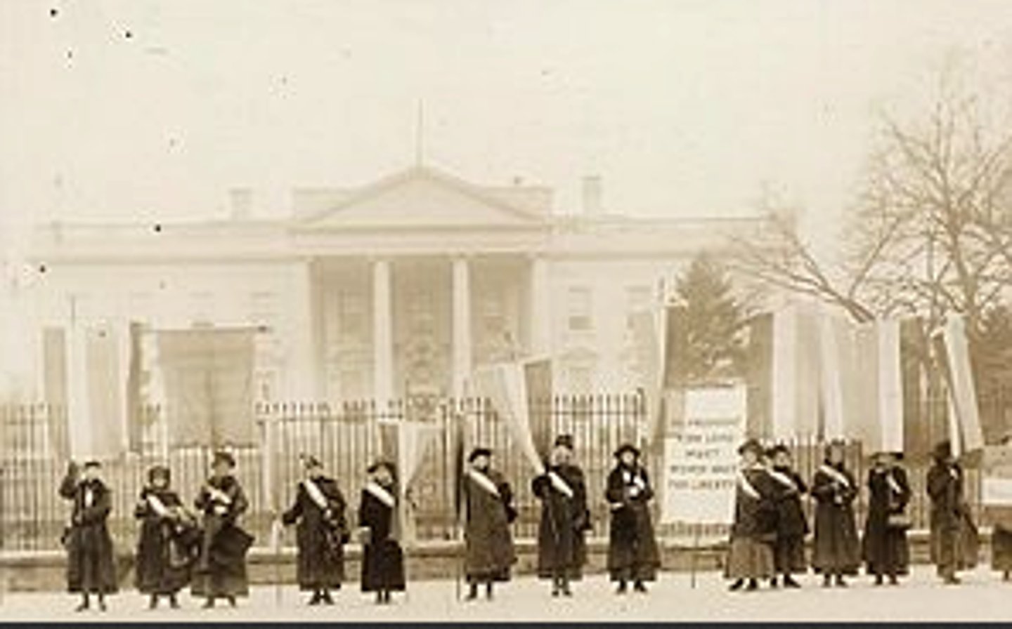 <p>A group of militant suffragists who took to the streets with mass pickets, parades, and hunger strikes to convince the government to give them the right to vote. Led by Alice Paul.</p>