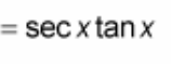 <p>? = sec(x)tan(x)</p>