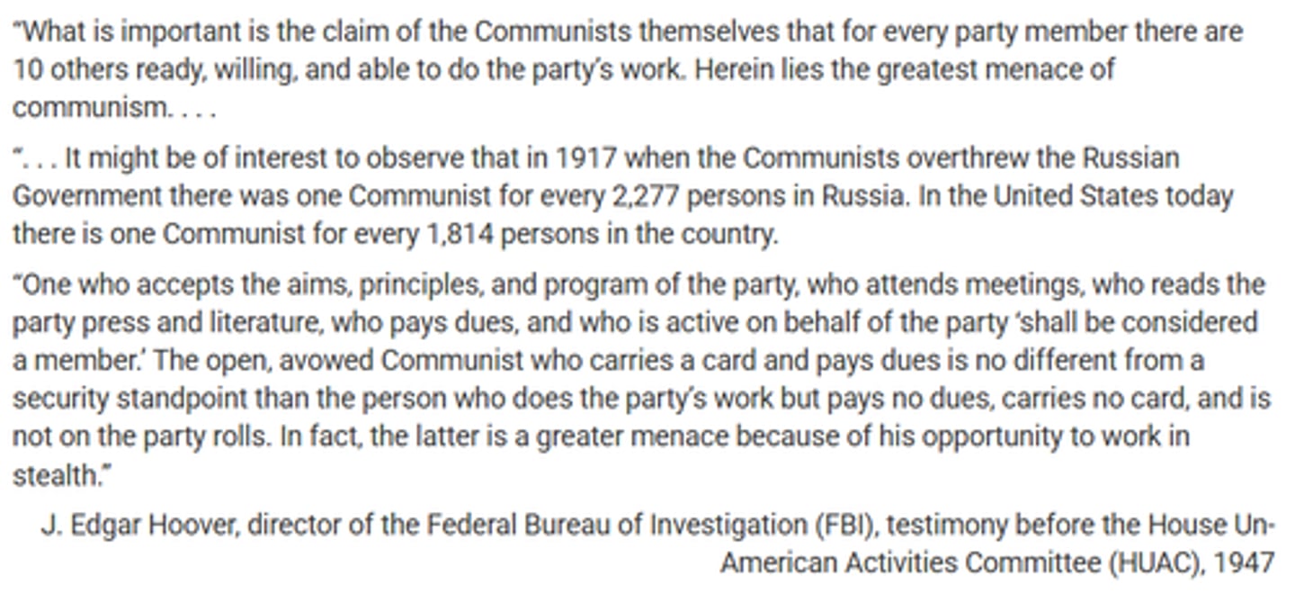 <p>Debates among Americans about the policies and methods used to expose domestic communists</p>