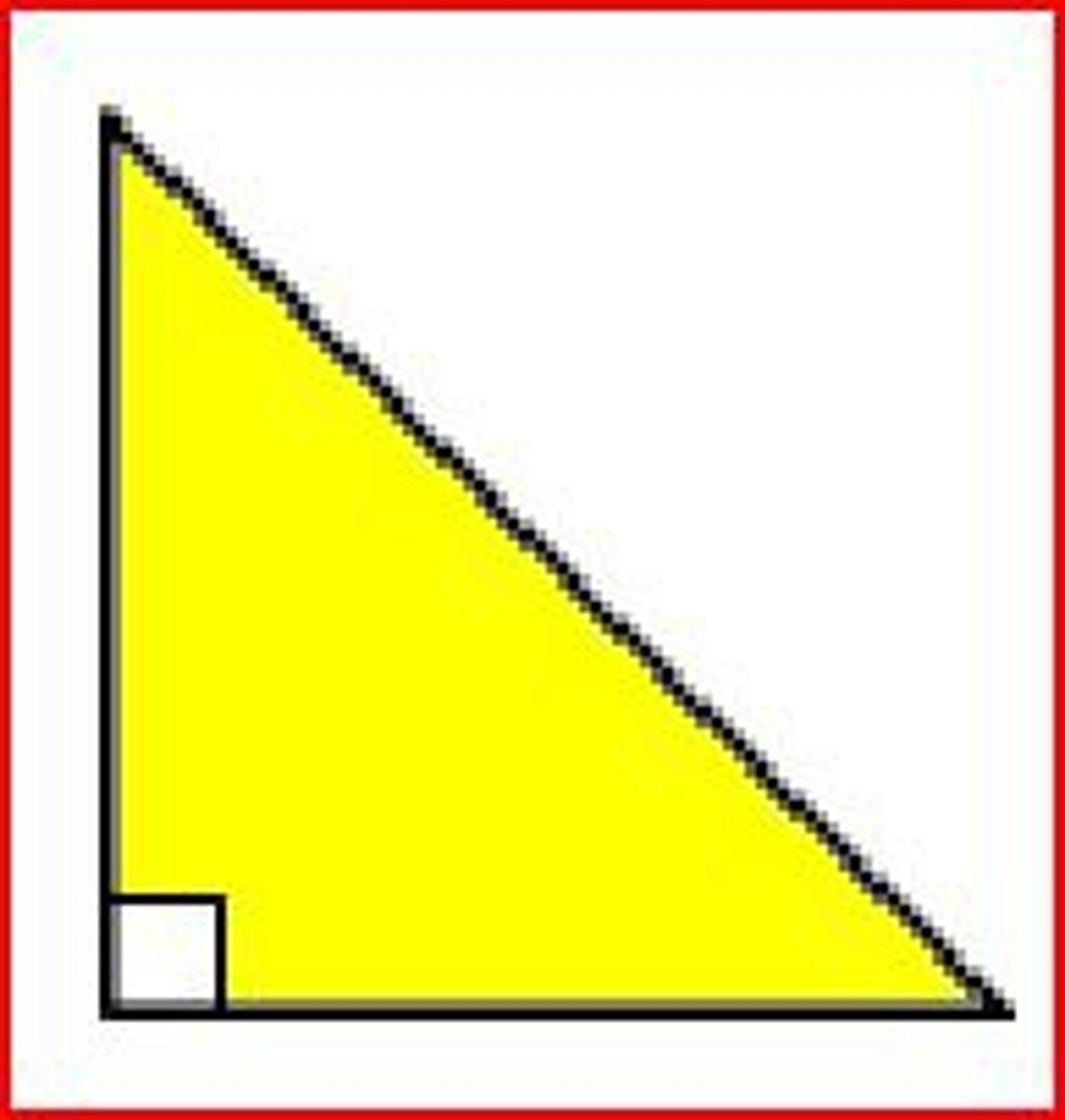 <p>A triangle that has one 90º angle.</p>