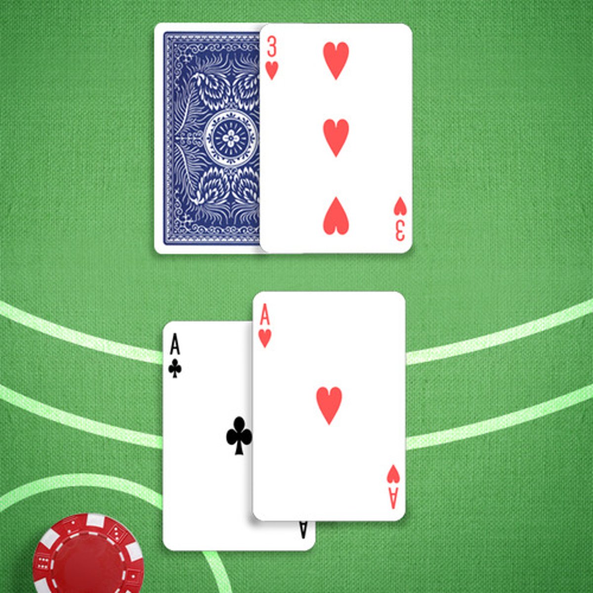 <p>You: A,A</p><p>Dealer's Upcard: 3</p>