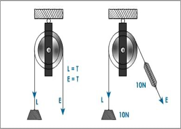 <p>a wheel with a grooved part of the lever family of machines. The wheel rotates around a central fulcrum </p><p></p>