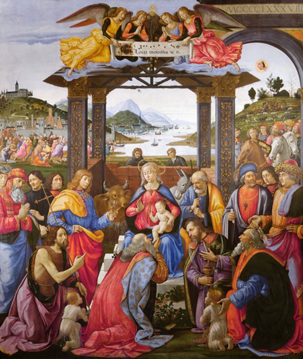 <p>Adoration of the Magi by</p>