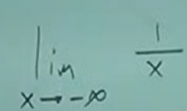 <p>What is the limit of a constant divided by infinity?</p>