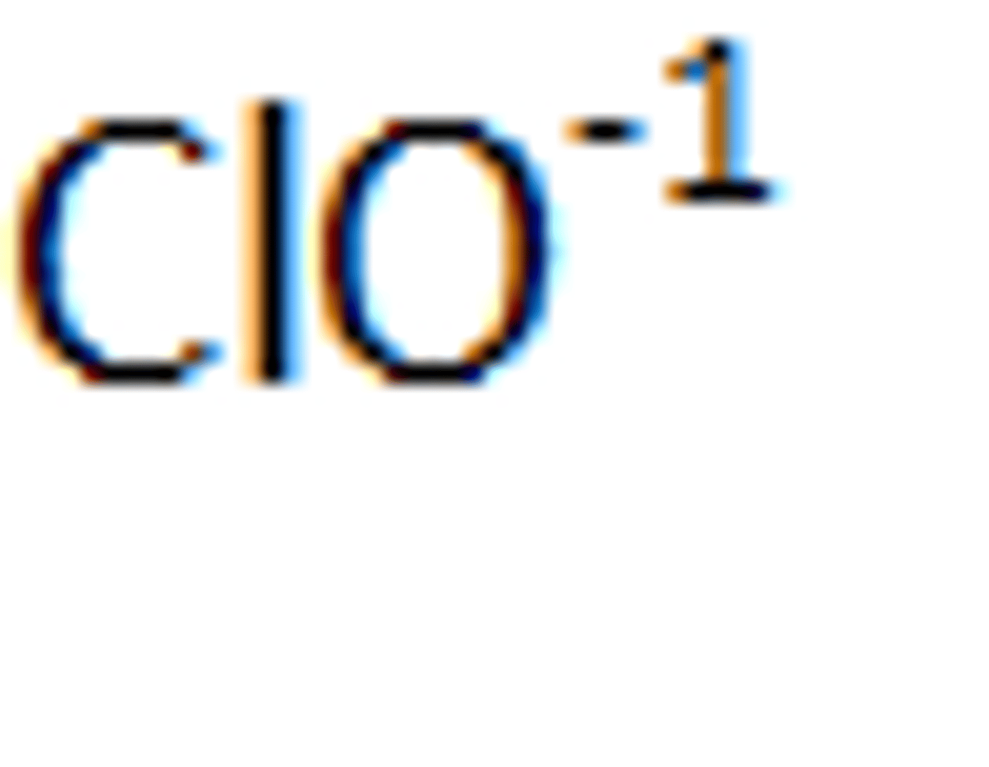 <p>ClO -1</p>